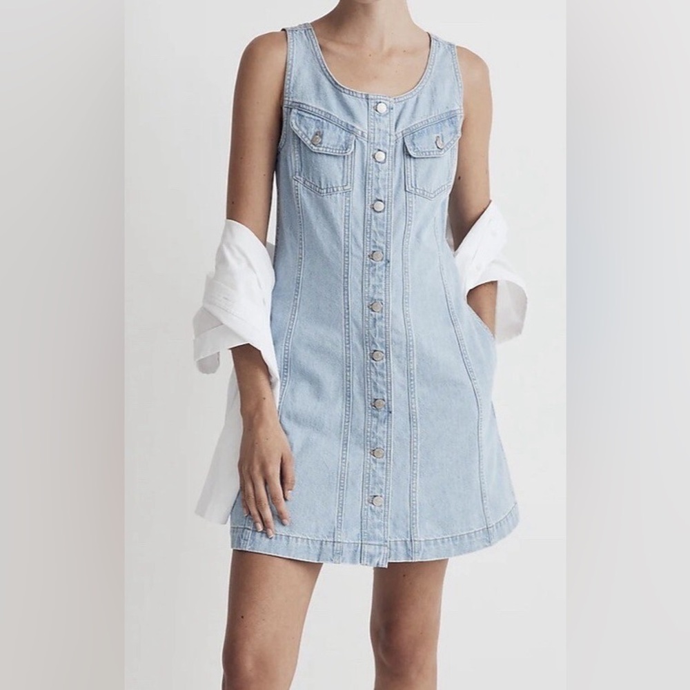 Madewell mini denim dress